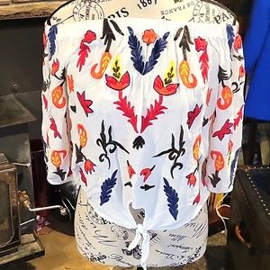 Willow & clay embroidered shirt